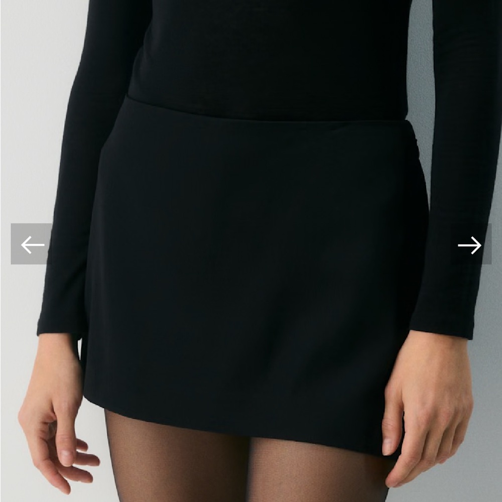 Aritzia Black Deity Mini Skirt